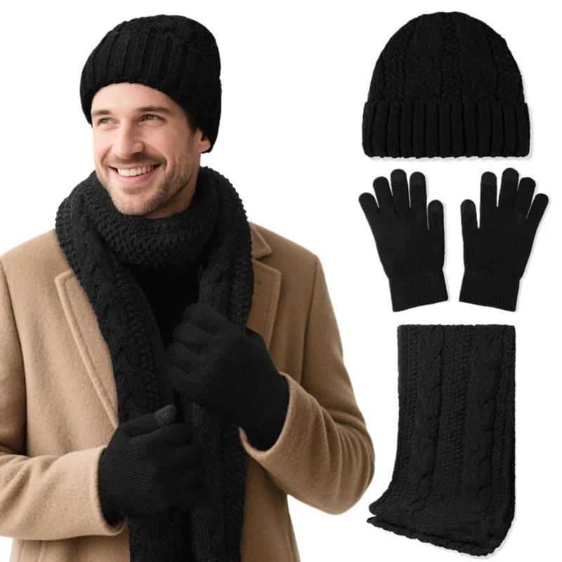 Winter-Wollmütze, Schal und Ha – Wool Glove Lined Bewertung und Preis